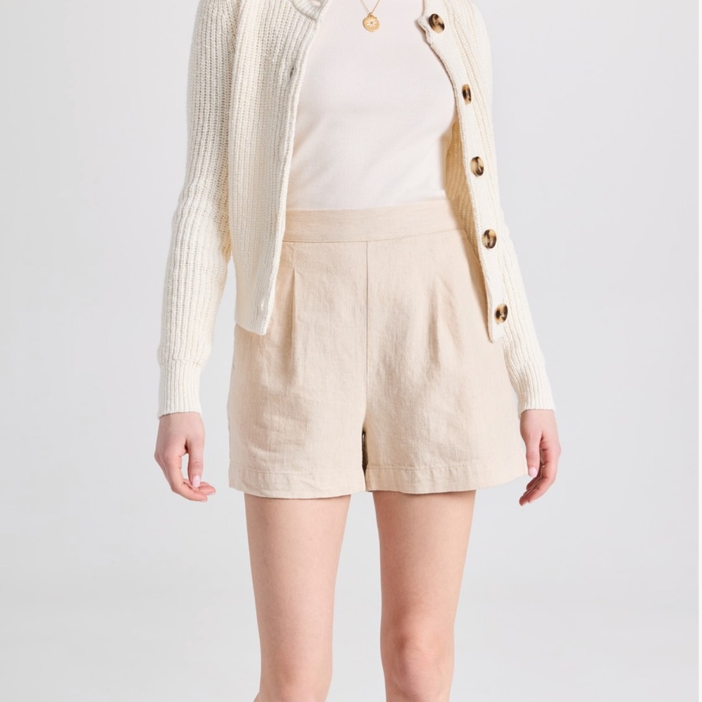 NWT Madewell Clean Pull-on Shorts in Linen-Cotton